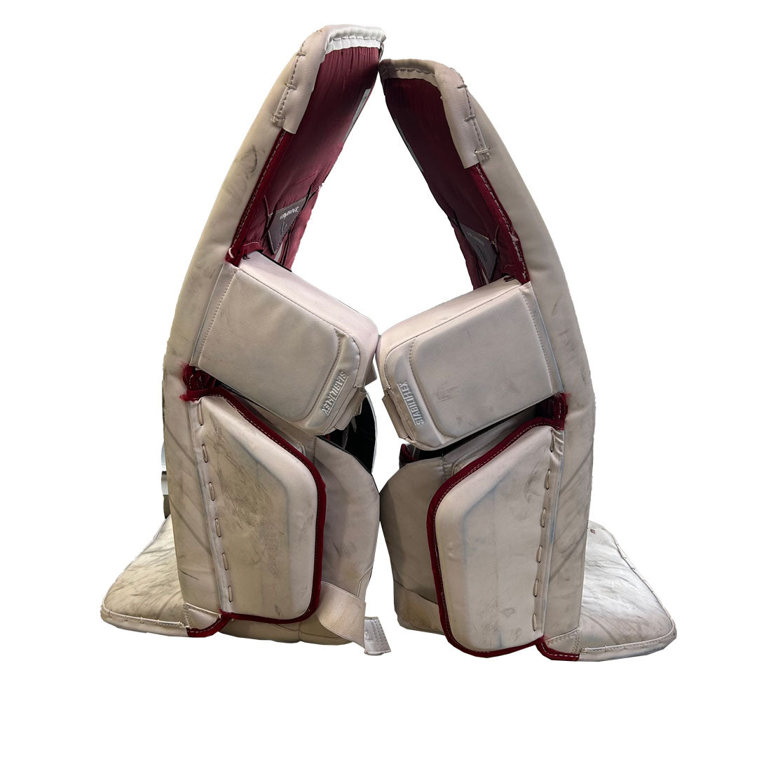 Bauer Vapor Hyperlite 2 - Ensemble complet de gardien de but Pro Stock d'occasion (blanc/rouge)